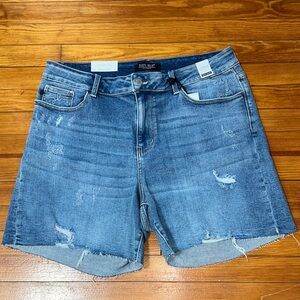 Judy Blue Women's Distressed Blue Jean Shorts